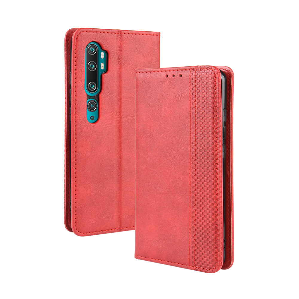 Retro PU Leather Cell Shell Casing for Xiaomi Mi Note 10/Note 10 Pro/CC9 Pro