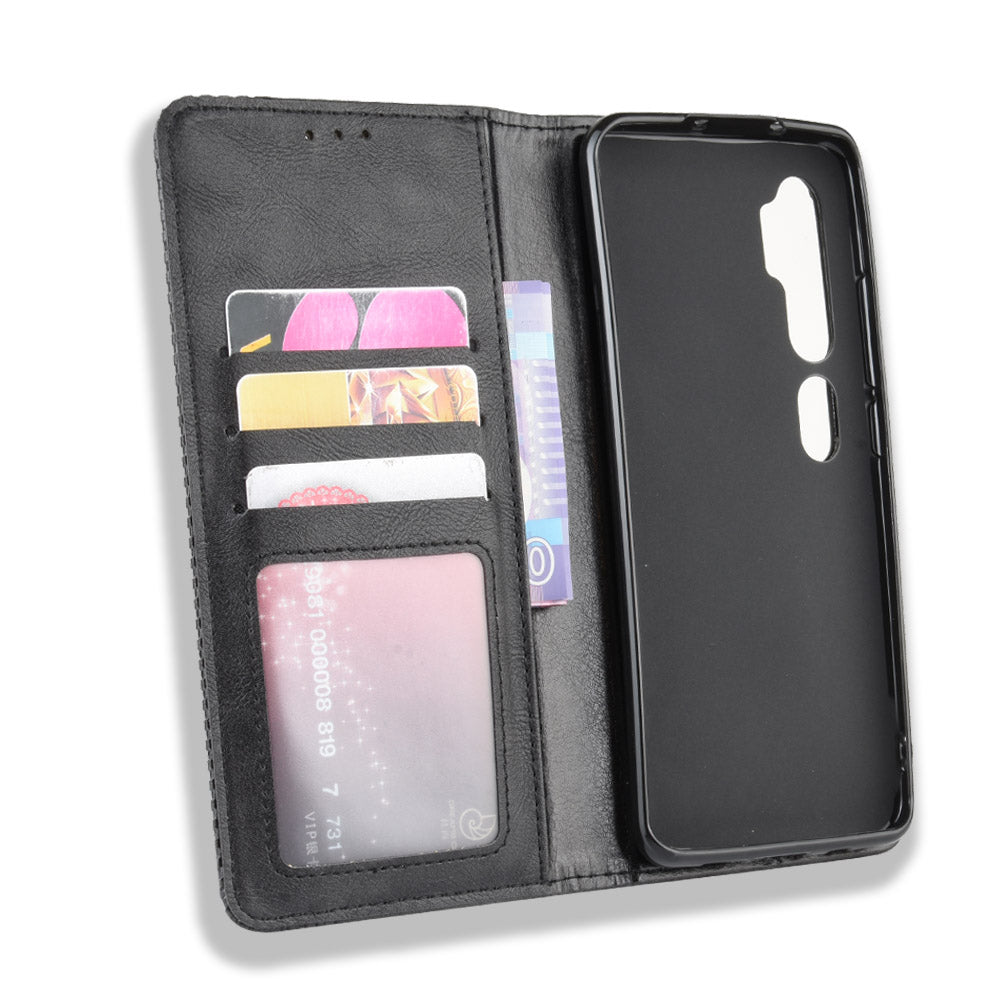 Retro PU Leather Cell Shell Casing for Xiaomi Mi Note 10/Note 10 Pro/CC9 Pro