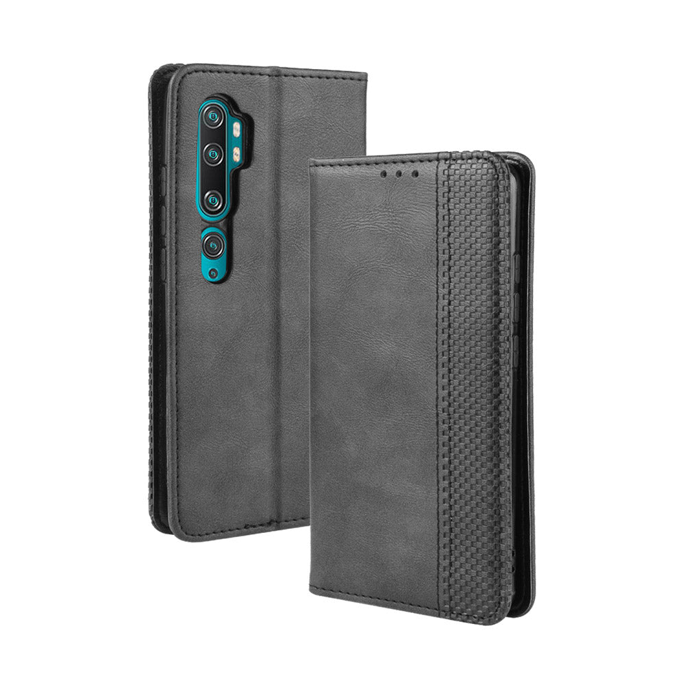 Retro PU Leather Cell Shell Casing for Xiaomi Mi Note 10/Note 10 Pro/CC9 Pro