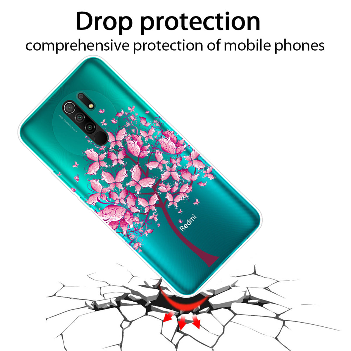 Pattern Printing Soft TPU Mobile Phone Case for Xiaomi Redmi 9