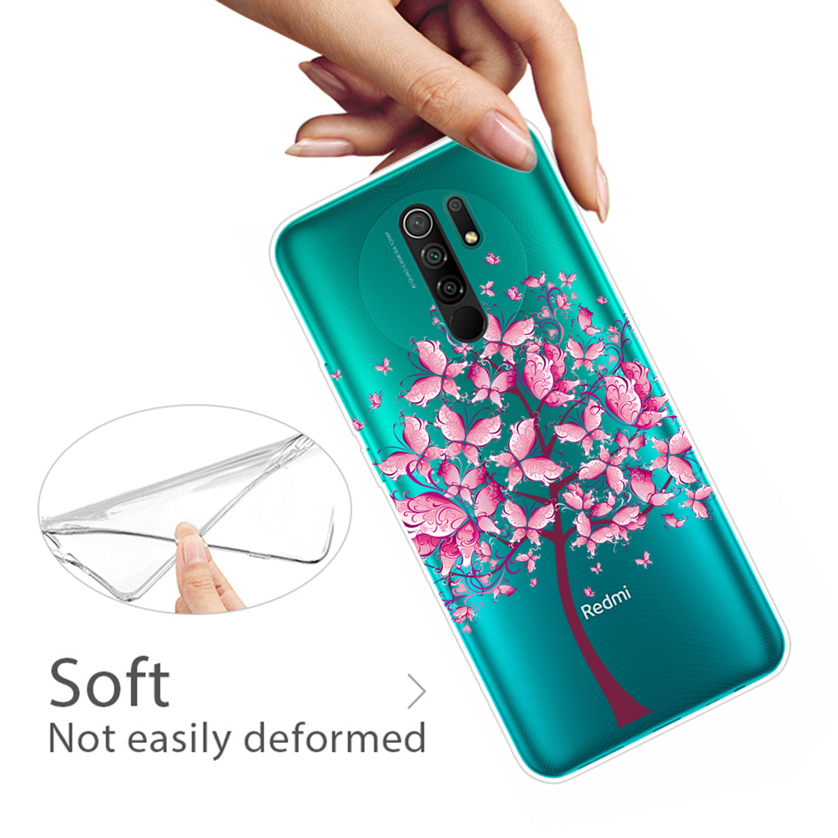 Pattern Printing Soft TPU Mobile Phone Case for Xiaomi Redmi 9