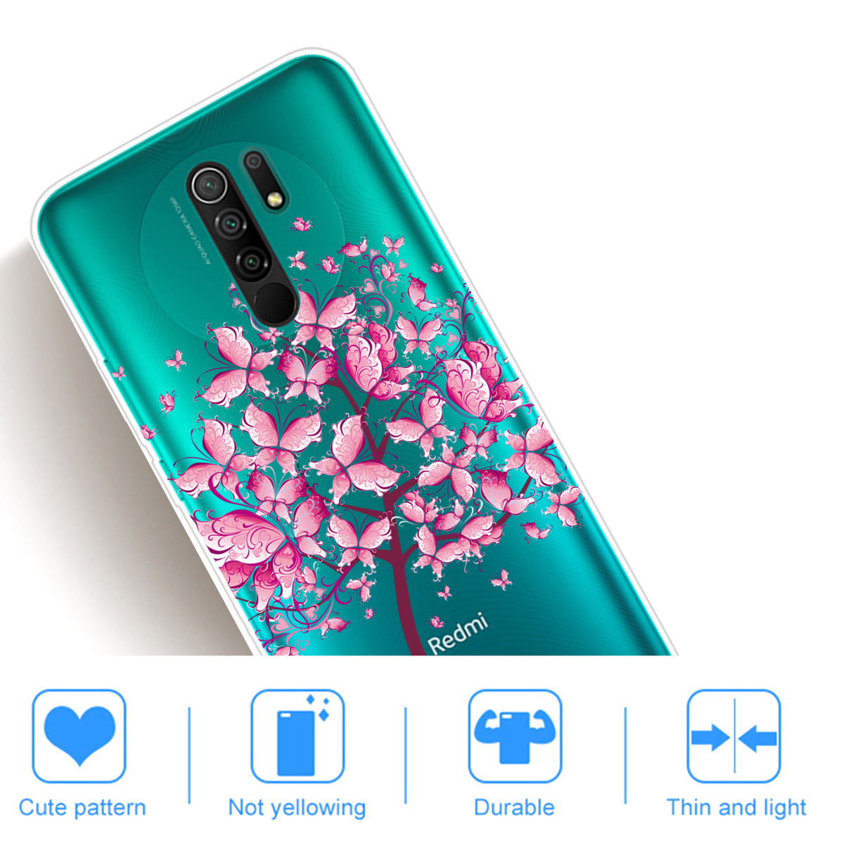 Pattern Printing Soft TPU Mobile Phone Case for Xiaomi Redmi 9