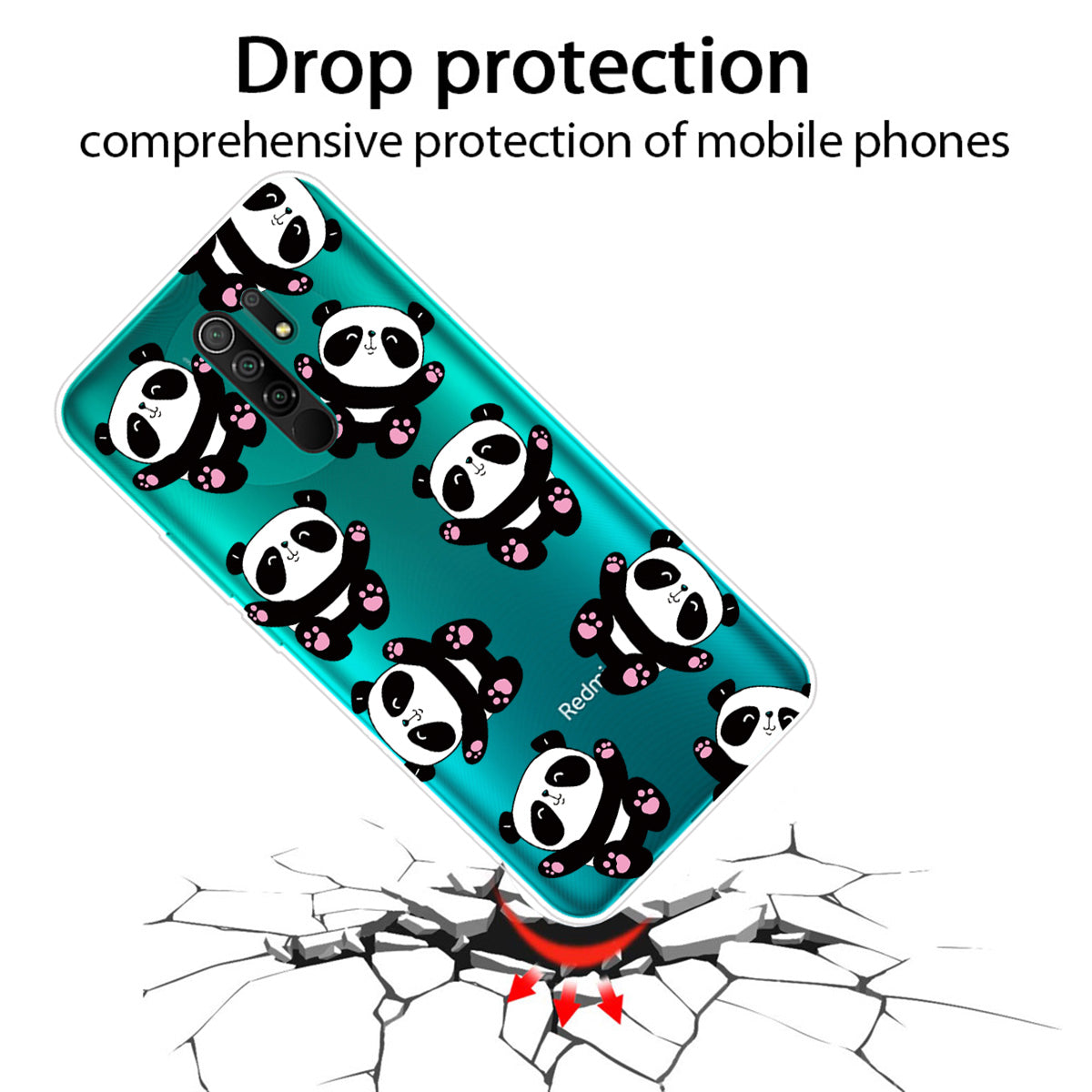 Pattern Printing Soft TPU Mobile Phone Case for Xiaomi Redmi 9