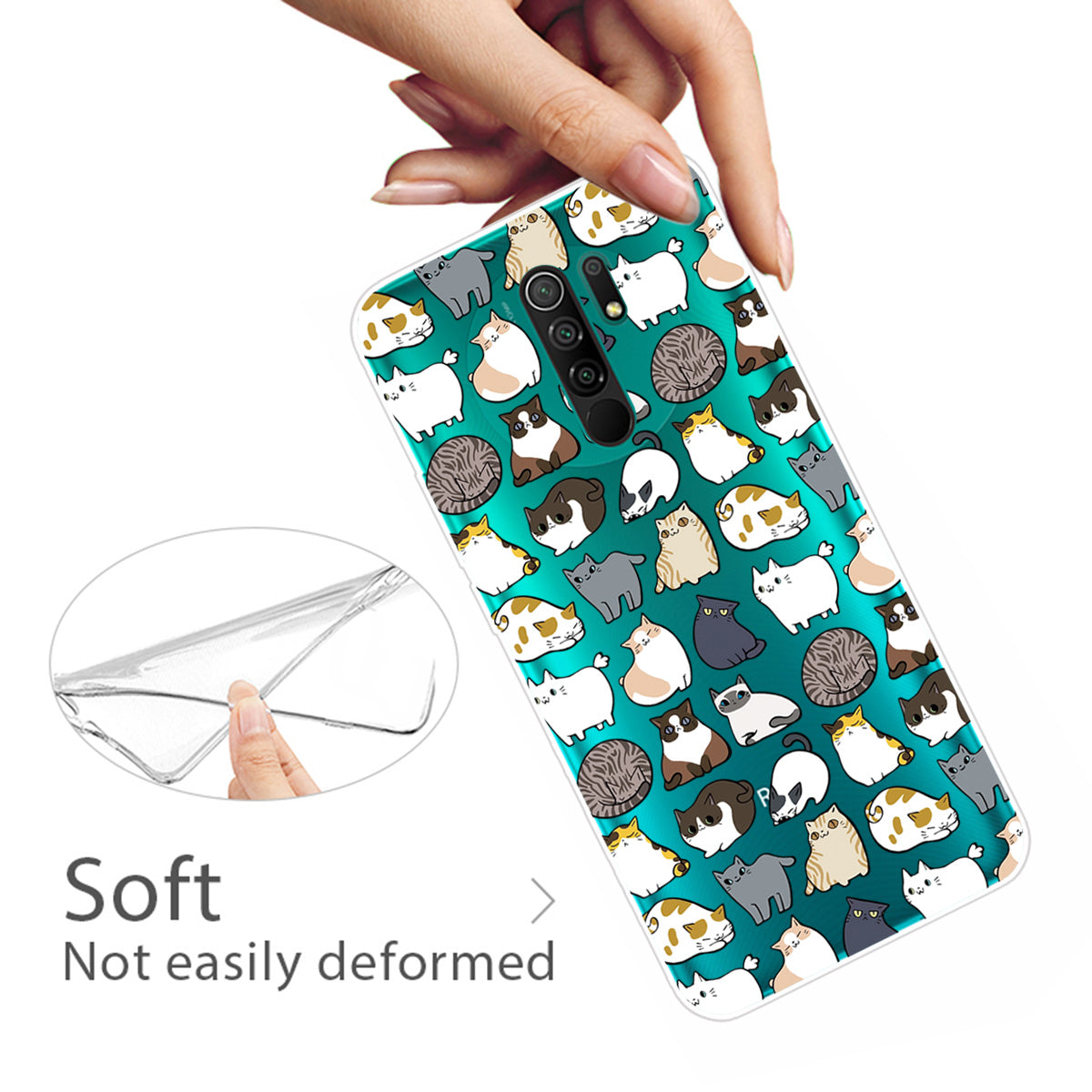 Pattern Printing Soft TPU Mobile Phone Case for Xiaomi Redmi 9