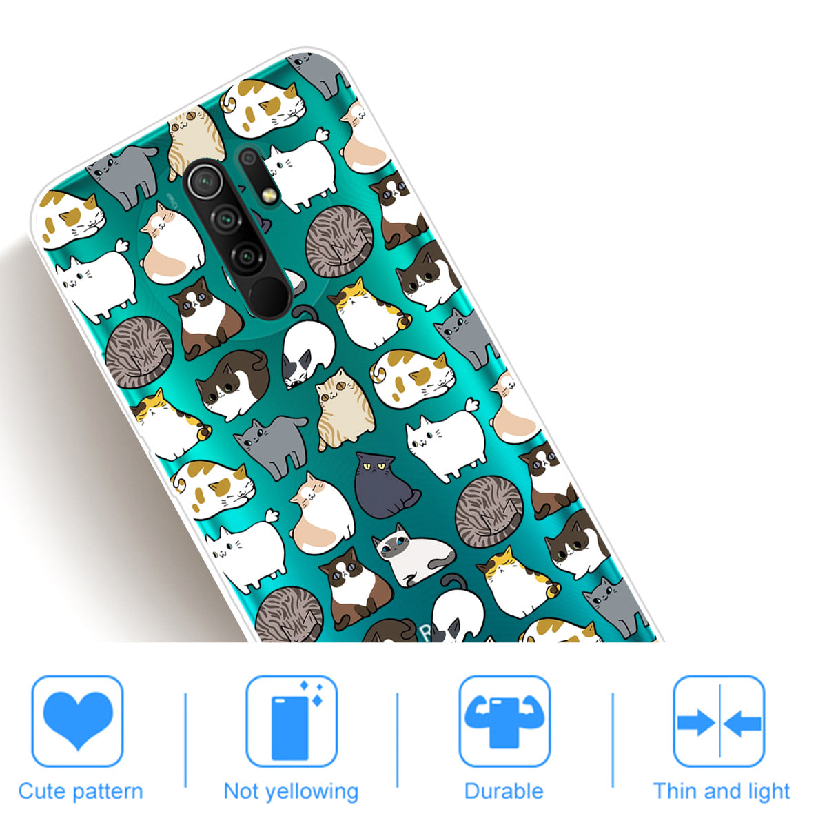 Pattern Printing Soft TPU Mobile Phone Case for Xiaomi Redmi 9