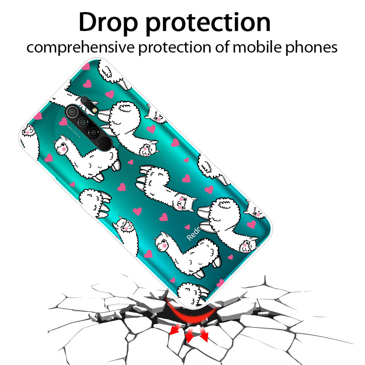 Pattern Printing Soft TPU Mobile Phone Case for Xiaomi Redmi 9