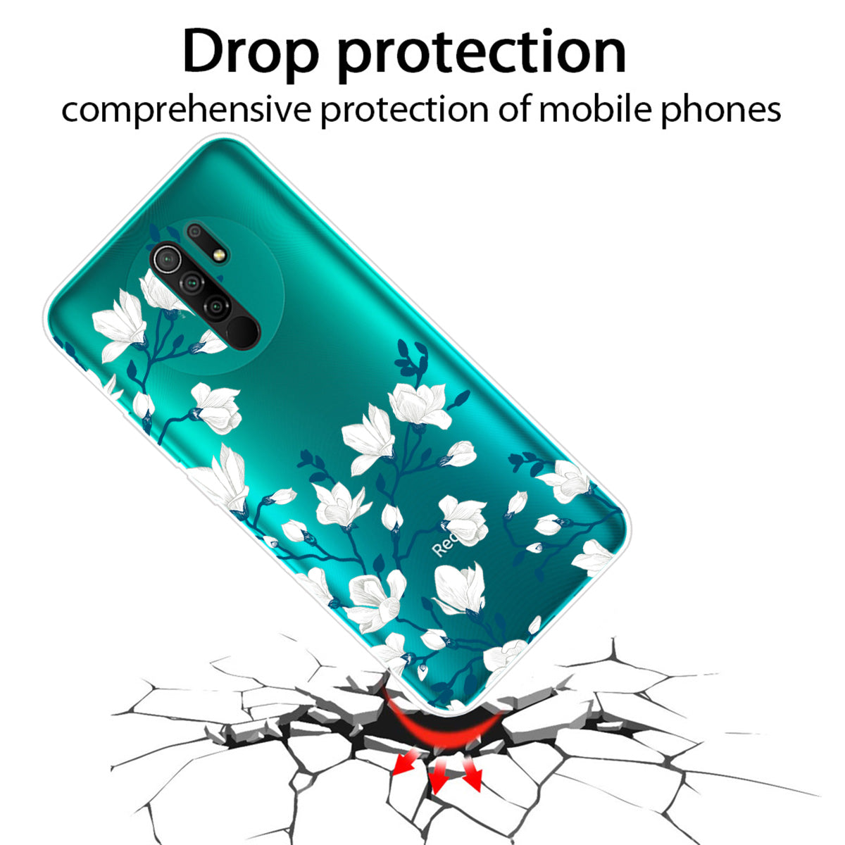 Pattern Printing Soft TPU Mobile Phone Case for Xiaomi Redmi 9