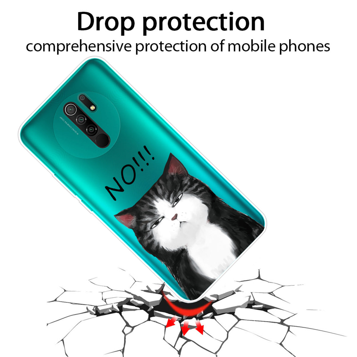 Pattern Printing Soft TPU Mobile Phone Case for Xiaomi Redmi 9