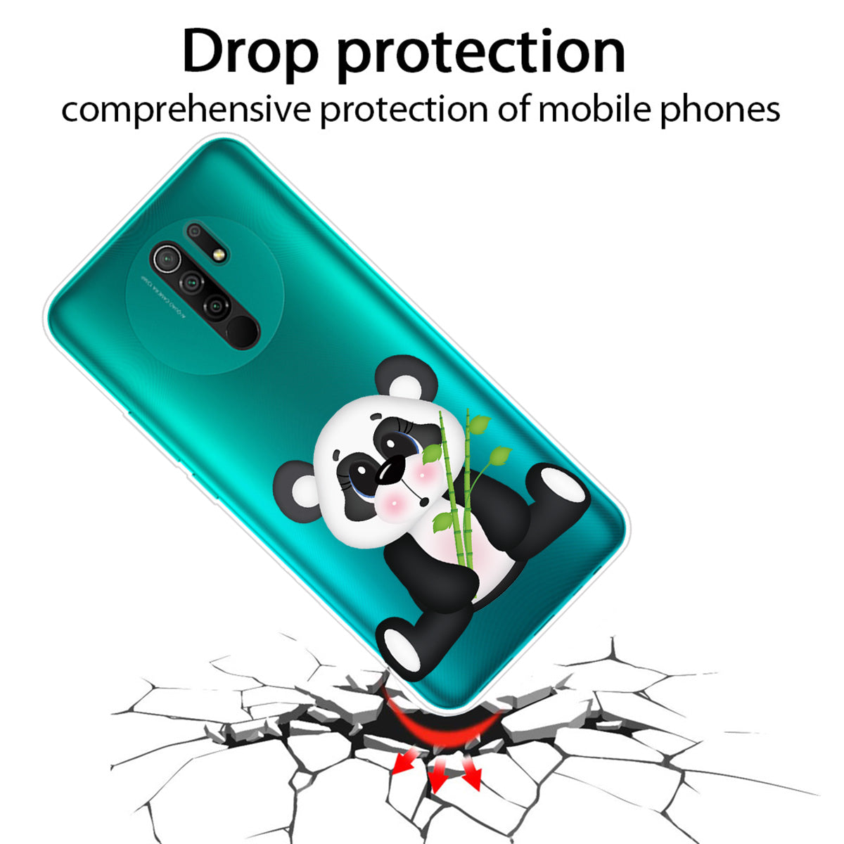 Pattern Printing Soft TPU Mobile Phone Case for Xiaomi Redmi 9