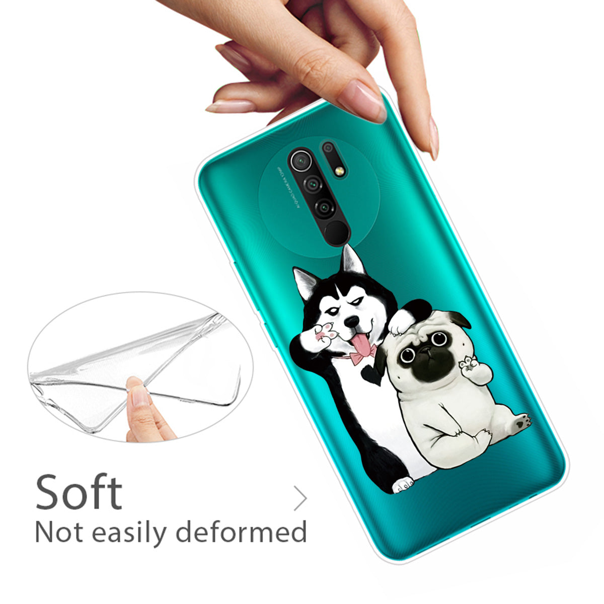 Pattern Printing Soft TPU Mobile Phone Case for Xiaomi Redmi 9