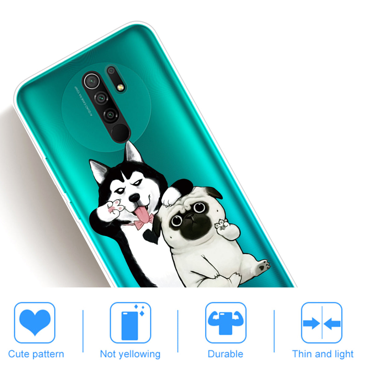 Pattern Printing Soft TPU Mobile Phone Case for Xiaomi Redmi 9