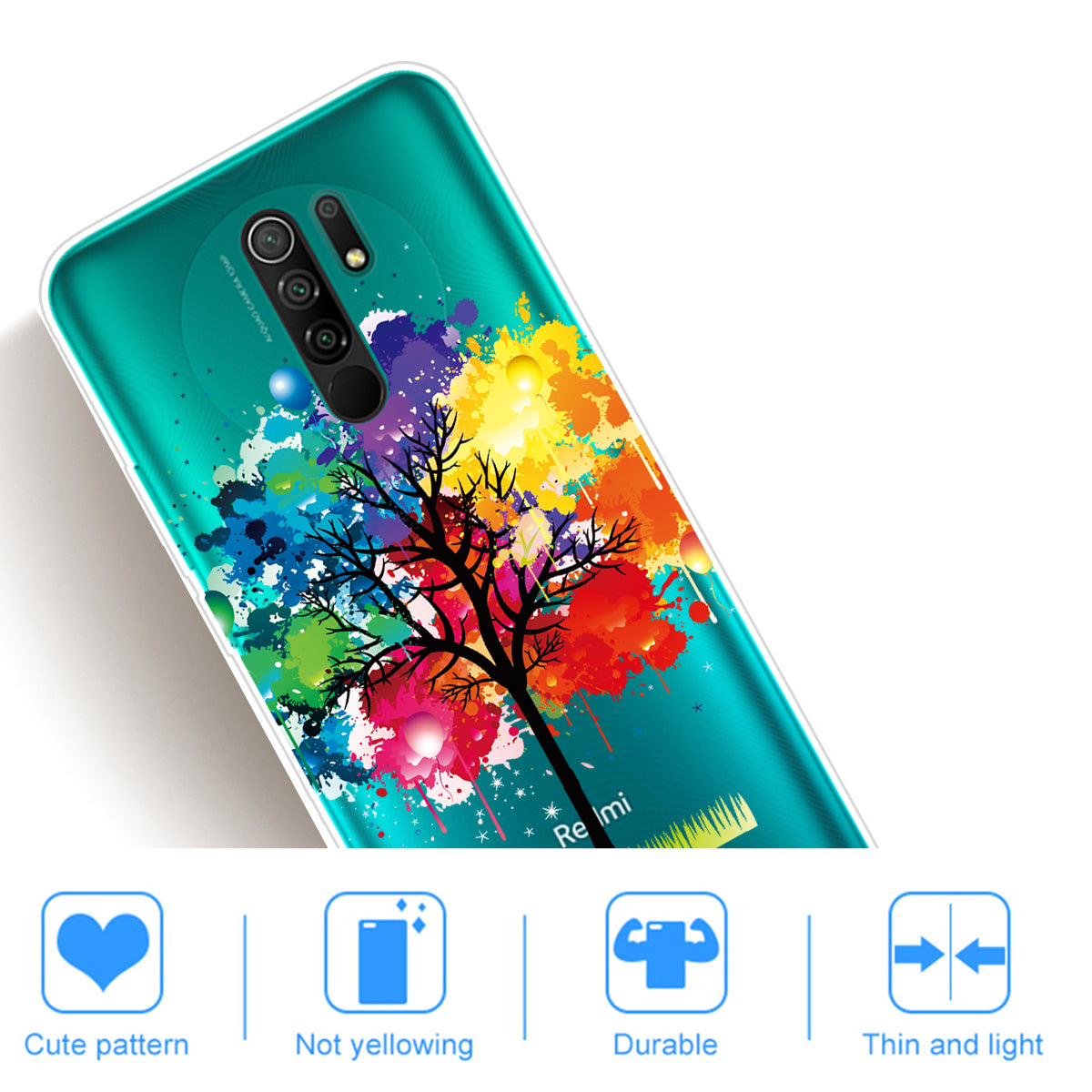 Pattern Printing Soft TPU Mobile Phone Case for Xiaomi Redmi 9