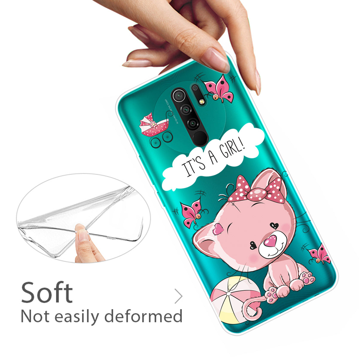 Pattern Printing Soft TPU Mobile Phone Case for Xiaomi Redmi 9