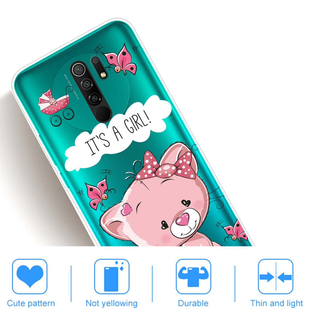 Pattern Printing Soft TPU Mobile Phone Case for Xiaomi Redmi 9