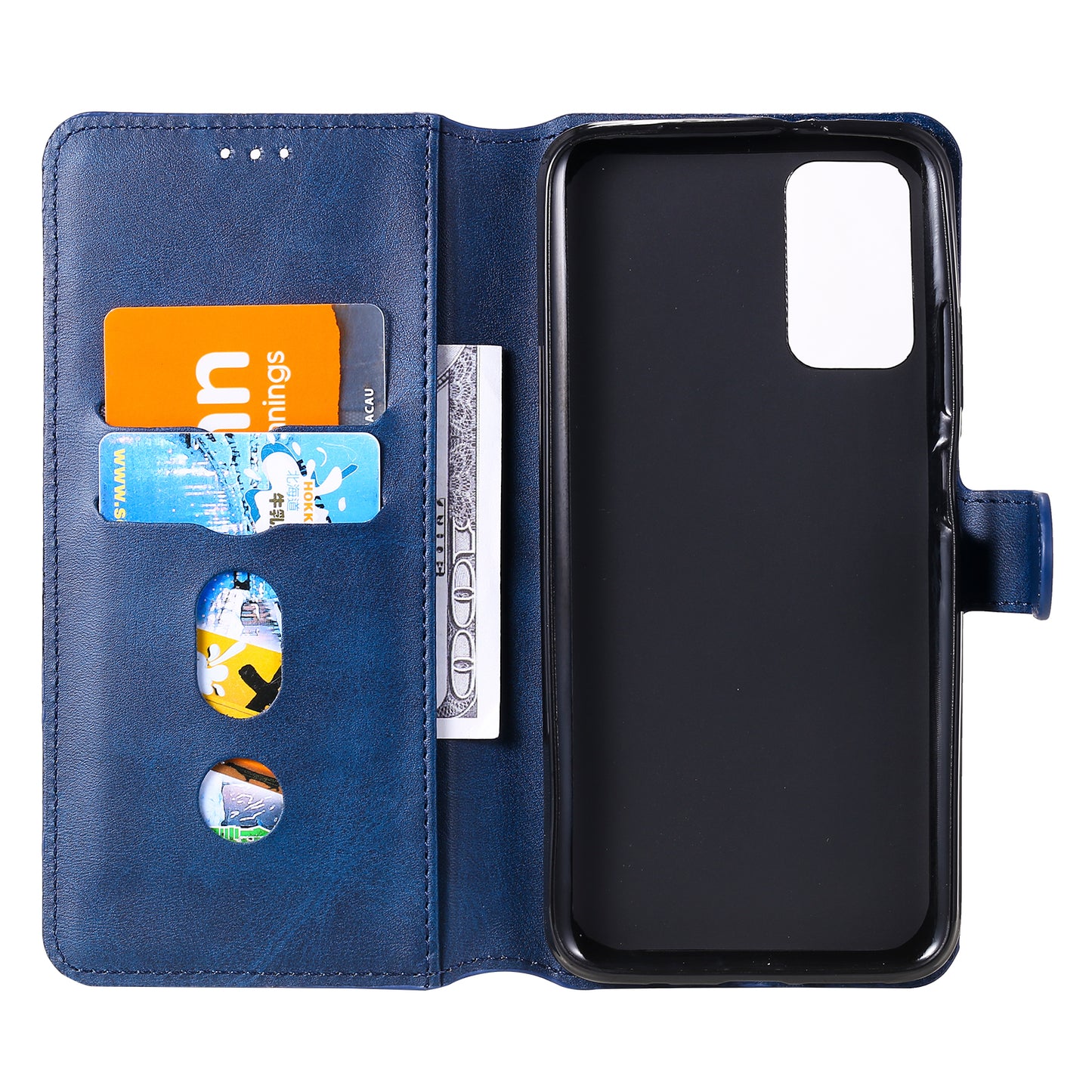 Classic Wallet Stand Flip Leather Phone Case for Xiaomi Poco M3 / Redmi Note 9 4G (Qualcomm Snapdragon 662) / Redmi 9T / Redmi 9 Power