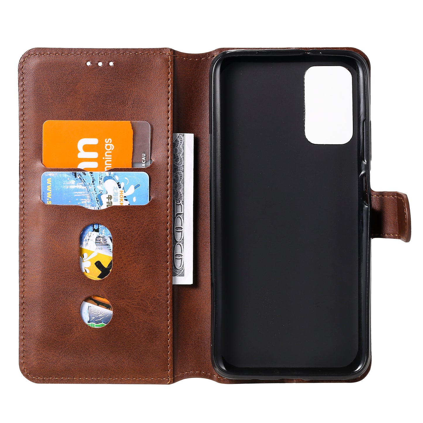 Classic Wallet Stand Flip Leather Phone Case for Xiaomi Poco M3 / Redmi Note 9 4G (Qualcomm Snapdragon 662) / Redmi 9T / Redmi 9 Power