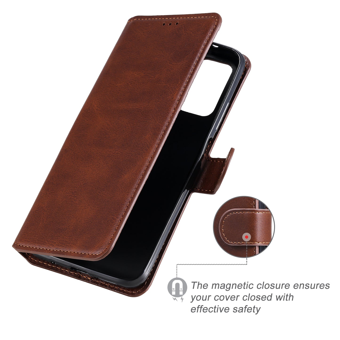 Classic Wallet Stand Flip Leather Phone Case for Xiaomi Poco M3 / Redmi Note 9 4G (Qualcomm Snapdragon 662) / Redmi 9T / Redmi 9 Power