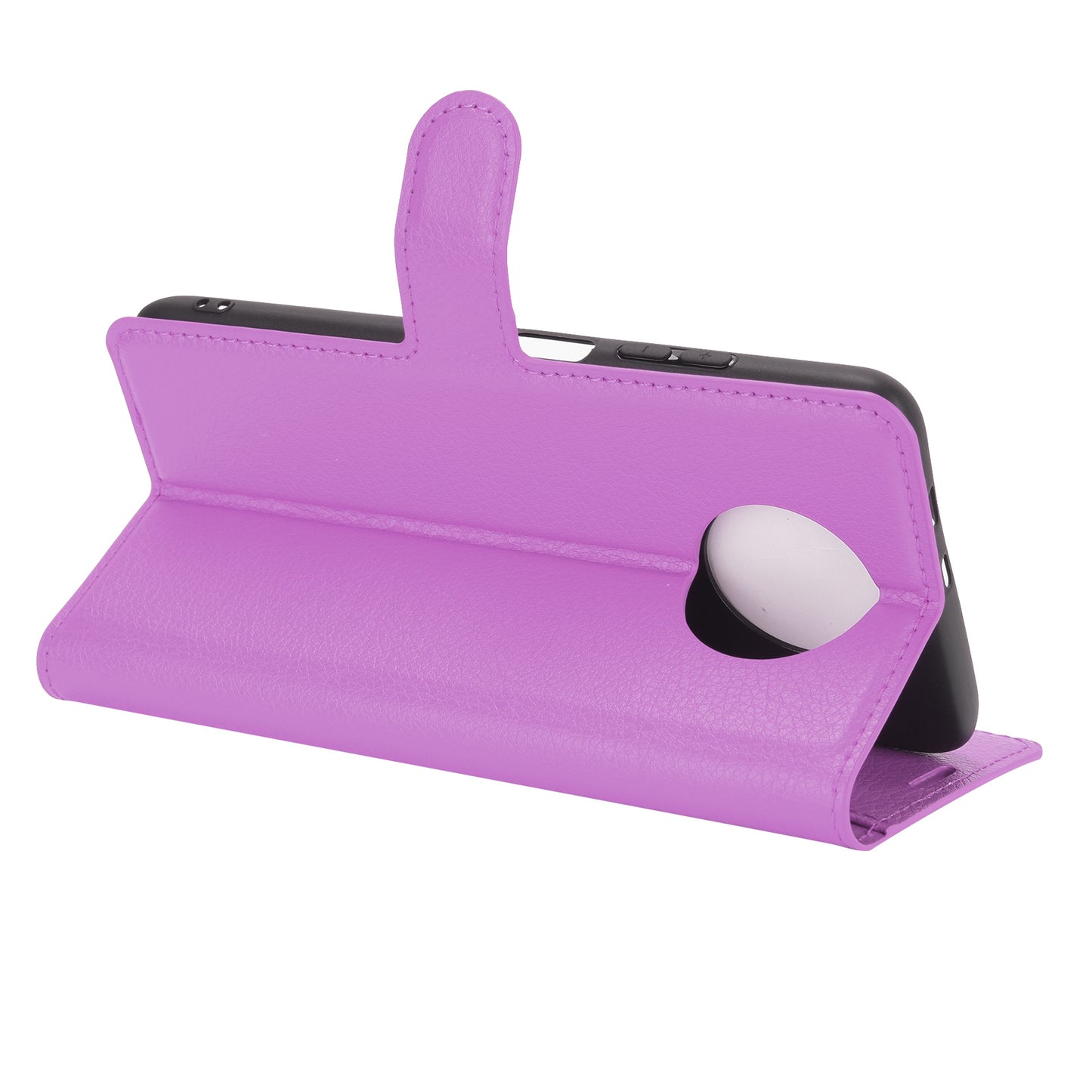 Wallet Design Folio Flip Litchi Texture Leather Phone Case with Stand for Xiaomi Redmi Note 9 5G/Note 9T 5G