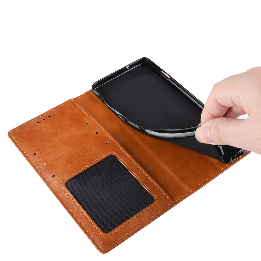 Vintage Style Phone Case Wallet Stand Magnetic Closure Leather Cover for Xiaomi Mi 11 Pro