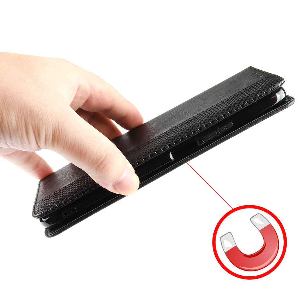 Vintage Style Phone Case Wallet Stand Magnetic Closure Leather Cover for Xiaomi Mi 11 Pro