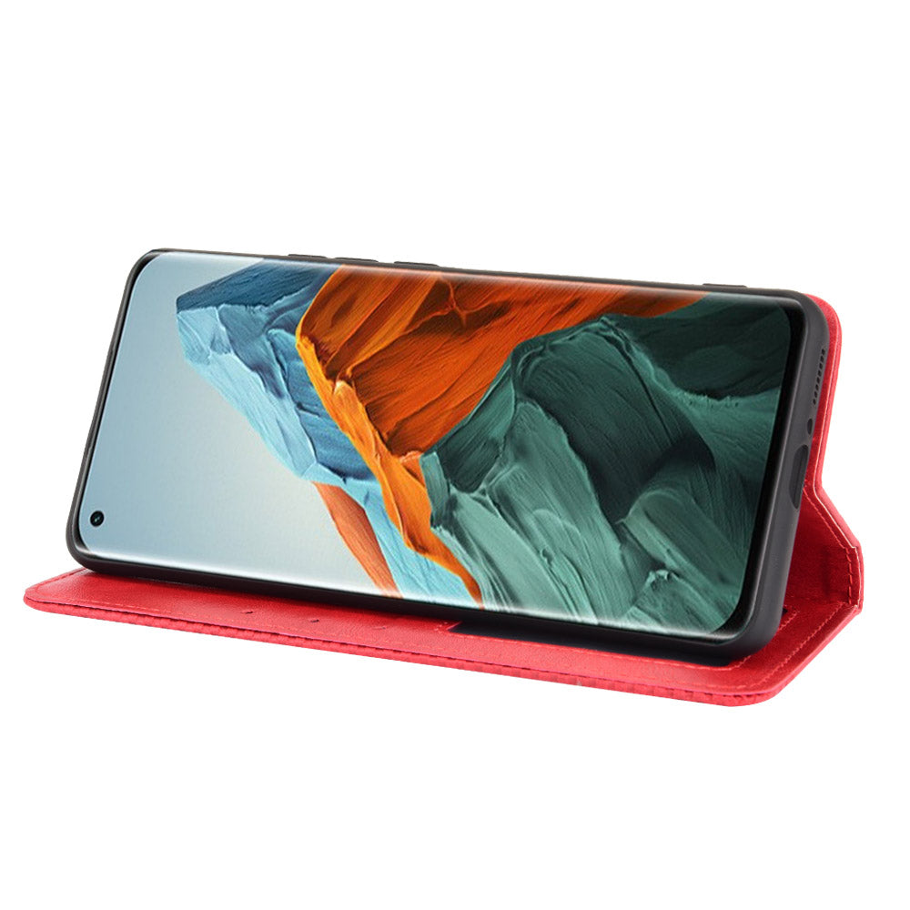 Vintage Style Phone Case Wallet Stand Magnetic Closure Leather Cover for Xiaomi Mi 11 Pro