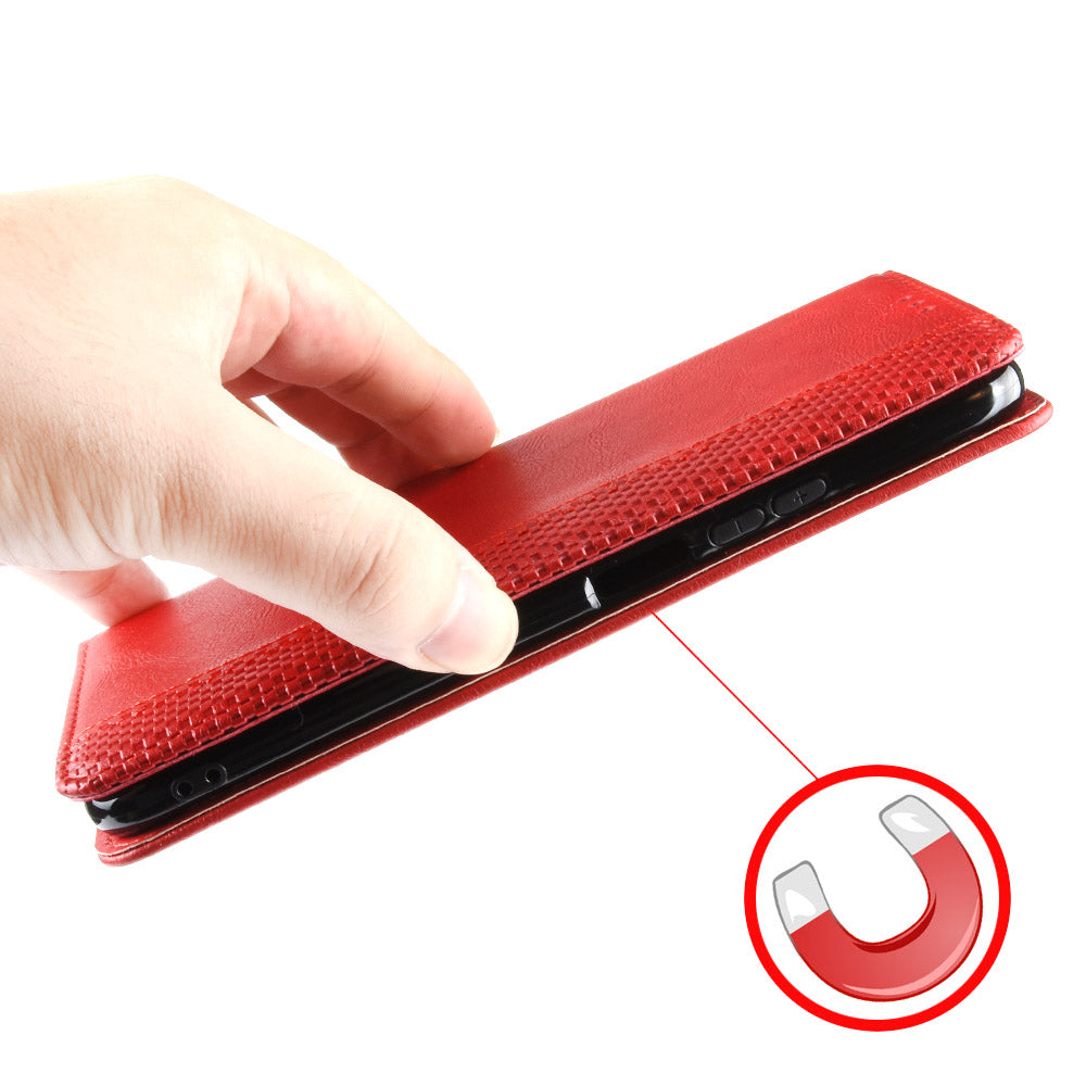 Vintage Style Phone Case Wallet Stand Magnetic Closure Leather Cover for Xiaomi Mi 11 Pro