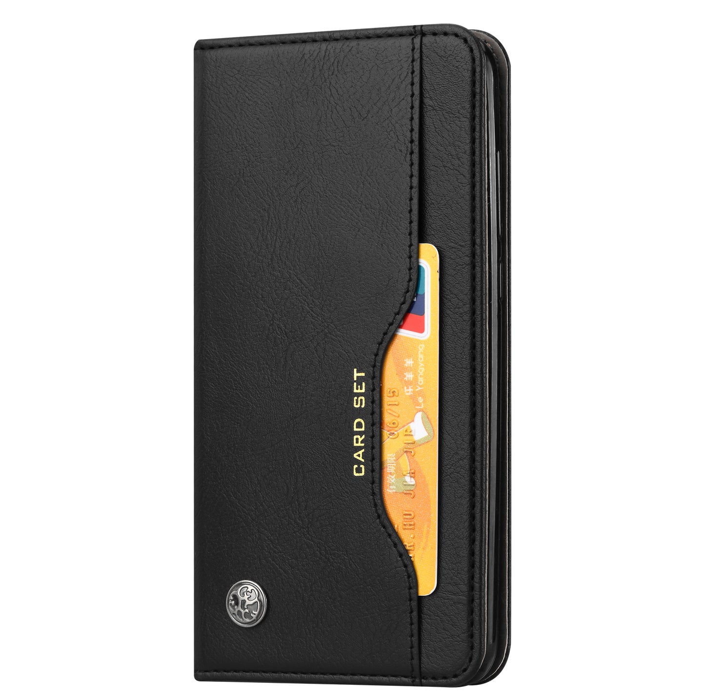 Wallet Stand Auto-absorbed Leather Protector Phone Cover for Xiaomi Redmi Note 10 4G / Redmi Note 10S / Poco M5s 4G