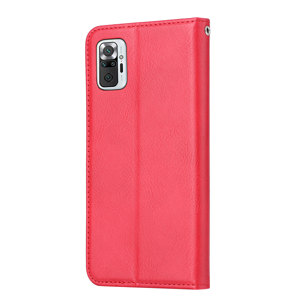 Wallet Stand Auto-absorbed Leather Protector Phone Cover for Xiaomi Redmi Note 10 4G / Redmi Note 10S / Poco M5s 4G