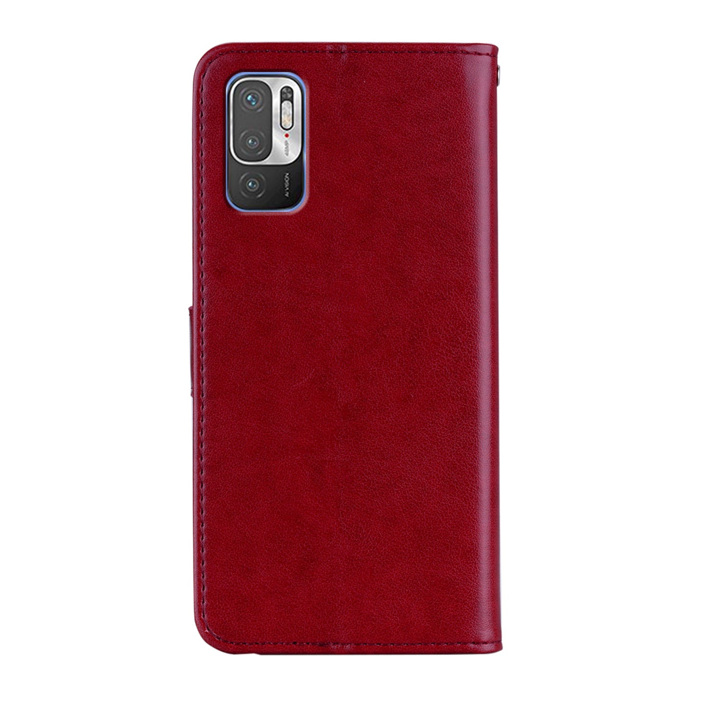 Owl Imprint Rhinestone Decor Leather Phone Cover for Xiaomi Redmi Note 10 5G/Poco M3 Pro 5G/4G