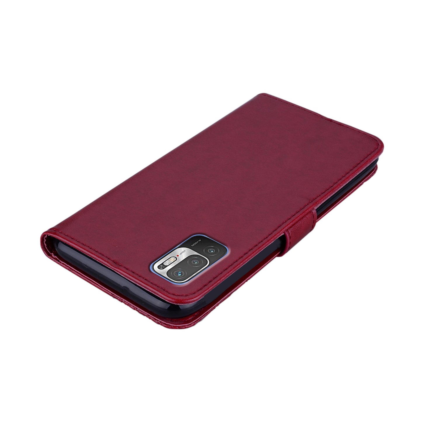 Owl Imprint Rhinestone Decor Leather Phone Cover for Xiaomi Redmi Note 10 5G/Poco M3 Pro 5G/4G