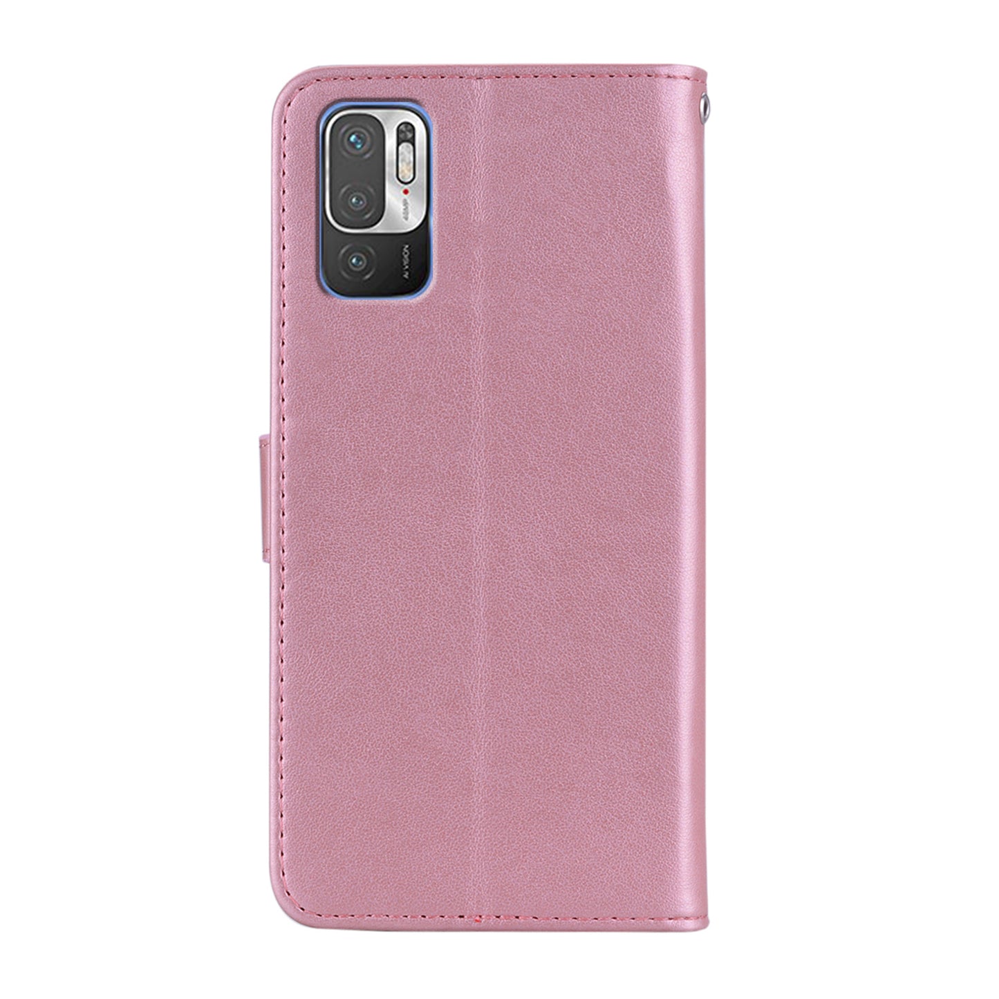 Owl Imprint Rhinestone Decor Leather Phone Cover for Xiaomi Redmi Note 10 5G/Poco M3 Pro 5G/4G