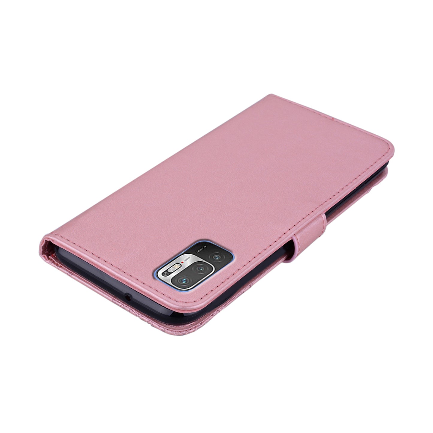 Owl Imprint Rhinestone Decor Leather Phone Cover for Xiaomi Redmi Note 10 5G/Poco M3 Pro 5G/4G