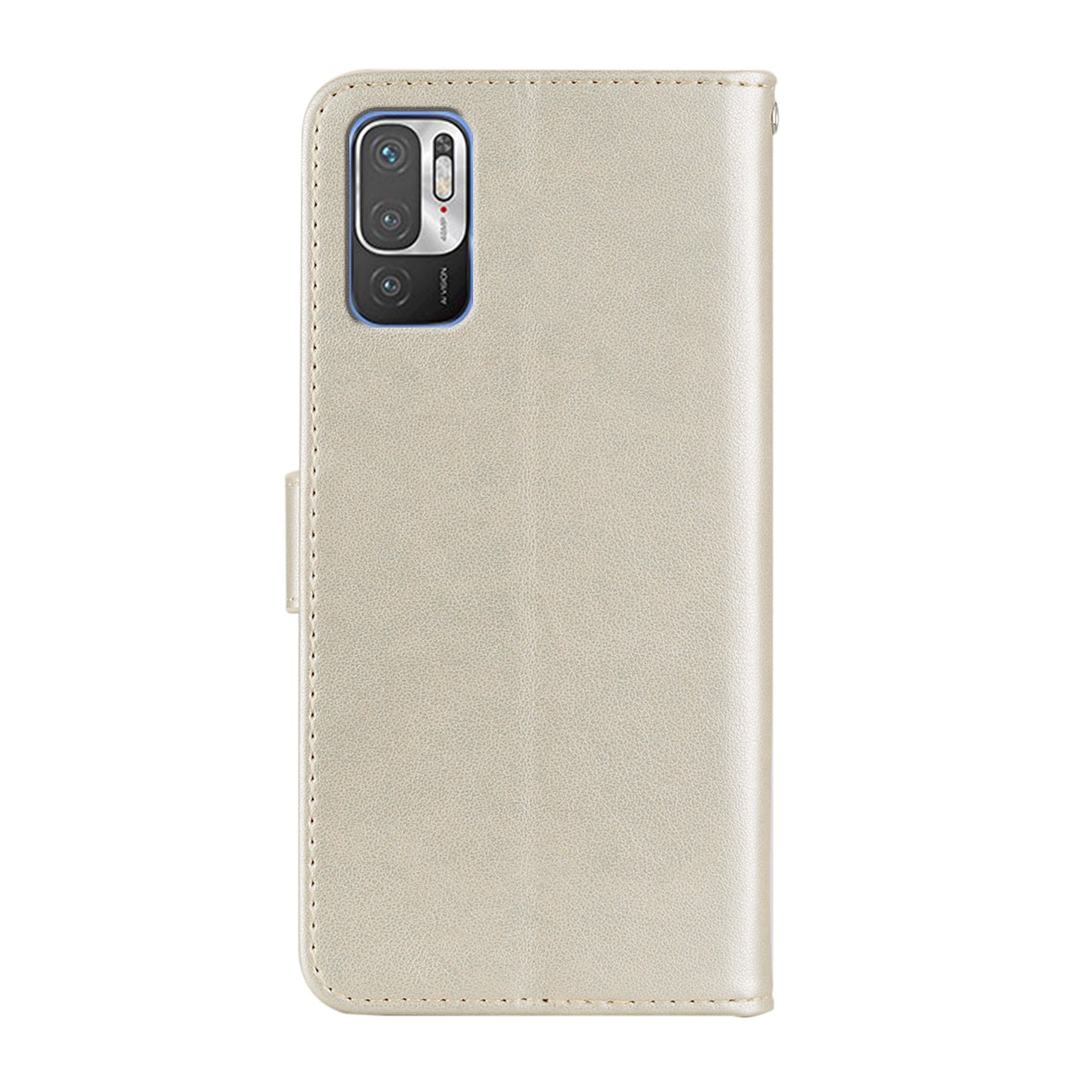 Owl Imprint Rhinestone Decor Leather Phone Cover for Xiaomi Redmi Note 10 5G/Poco M3 Pro 5G/4G