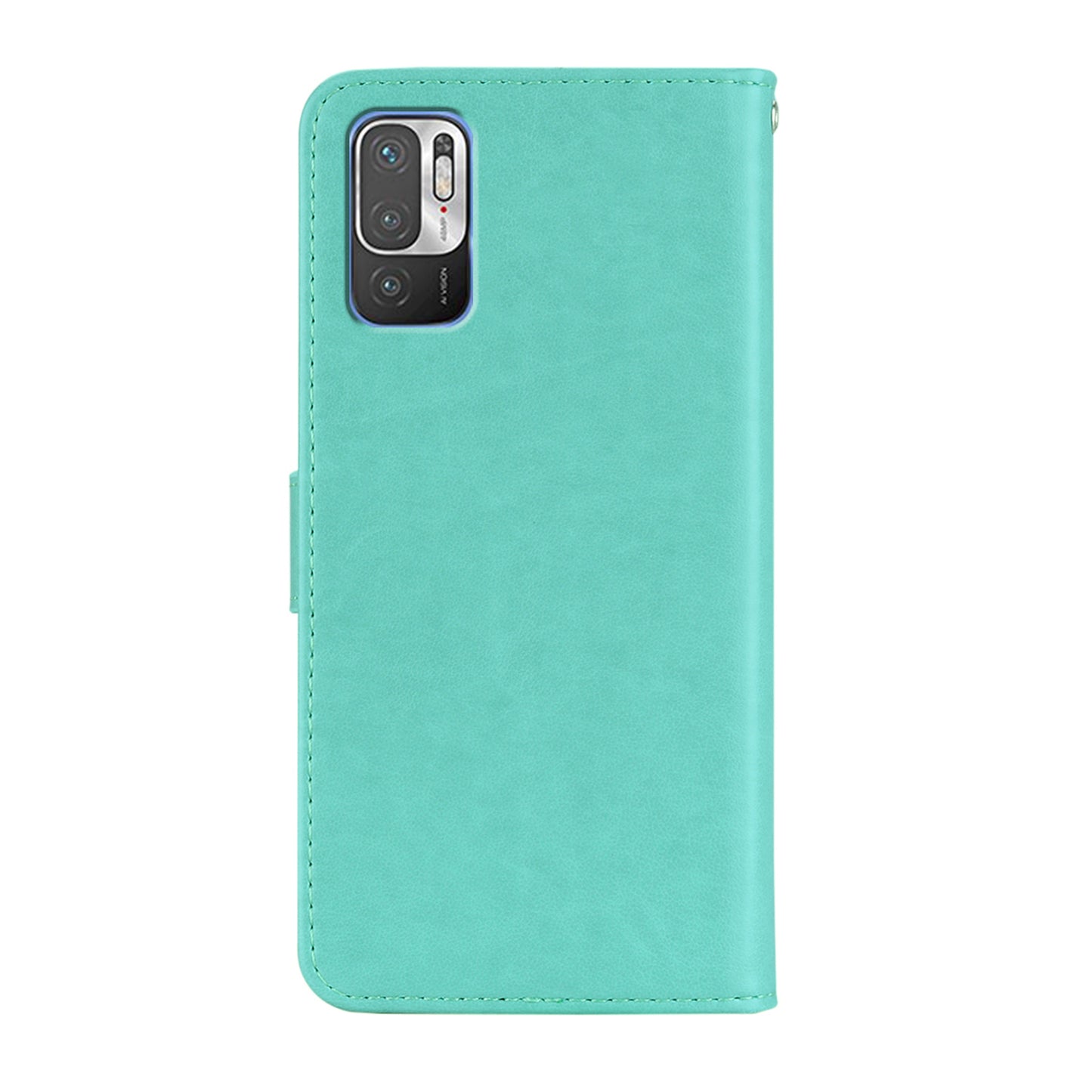 Owl Imprint Rhinestone Decor Leather Phone Cover for Xiaomi Redmi Note 10 5G/Poco M3 Pro 5G/4G