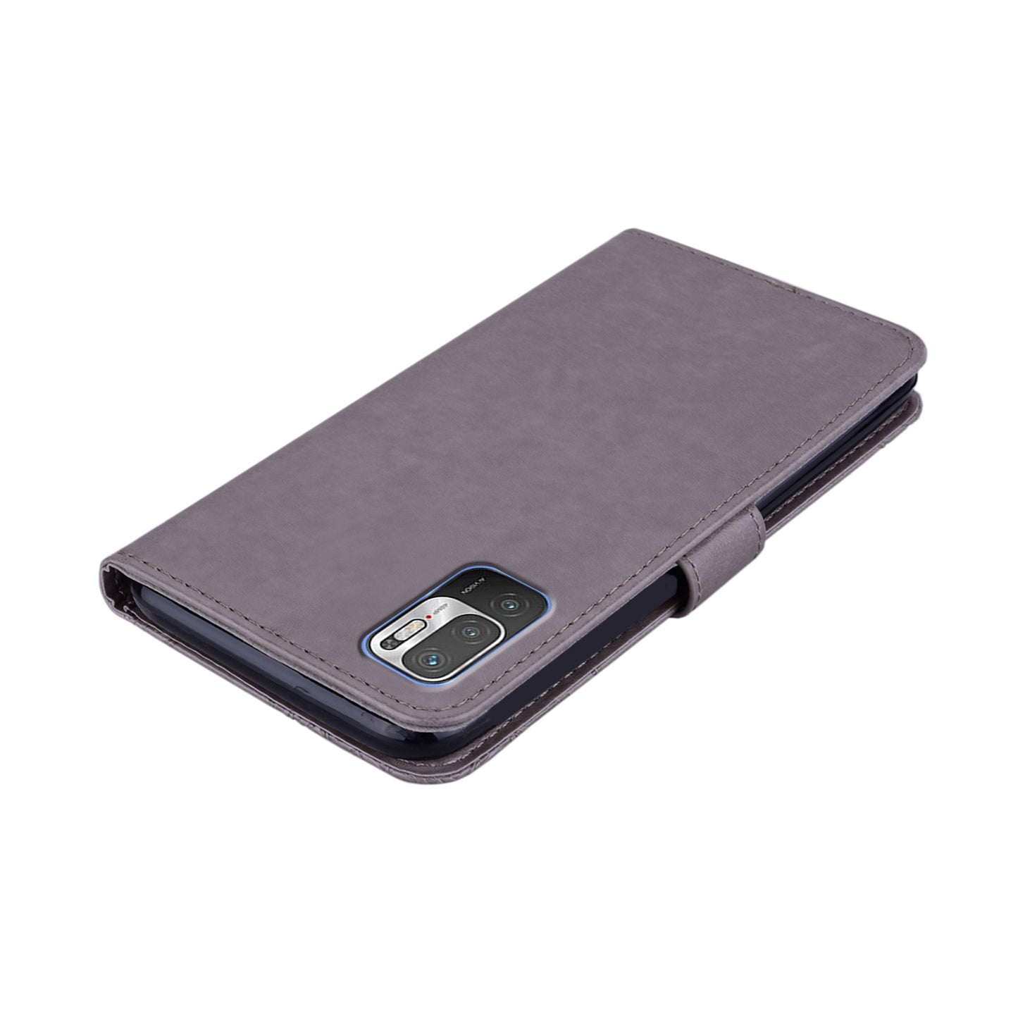 Owl Imprint Rhinestone Decor Leather Phone Cover for Xiaomi Redmi Note 10 5G/Poco M3 Pro 5G/4G