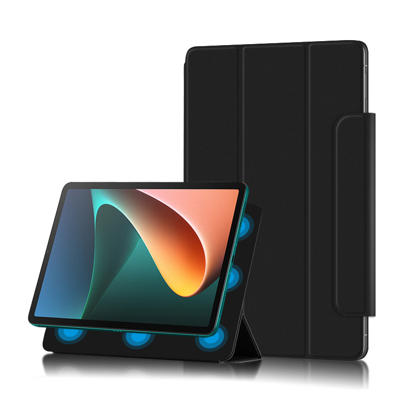 Lightweight Trifold Stand PU Leather Shell Book Cover with Magnetic Clasp for Xiaomi Pad 5 / Pad 5 Pro