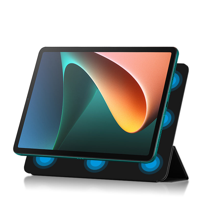 Lightweight Trifold Stand PU Leather Shell Book Cover with Magnetic Clasp for Xiaomi Pad 5 / Pad 5 Pro