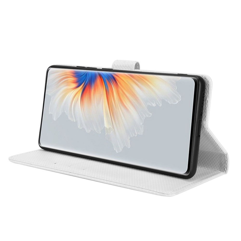 For Xiaomi Mix 4 Flip Wallet Case Horizontal Viewing Stand Diamond Texture PU Leather Protective Cover with Strap