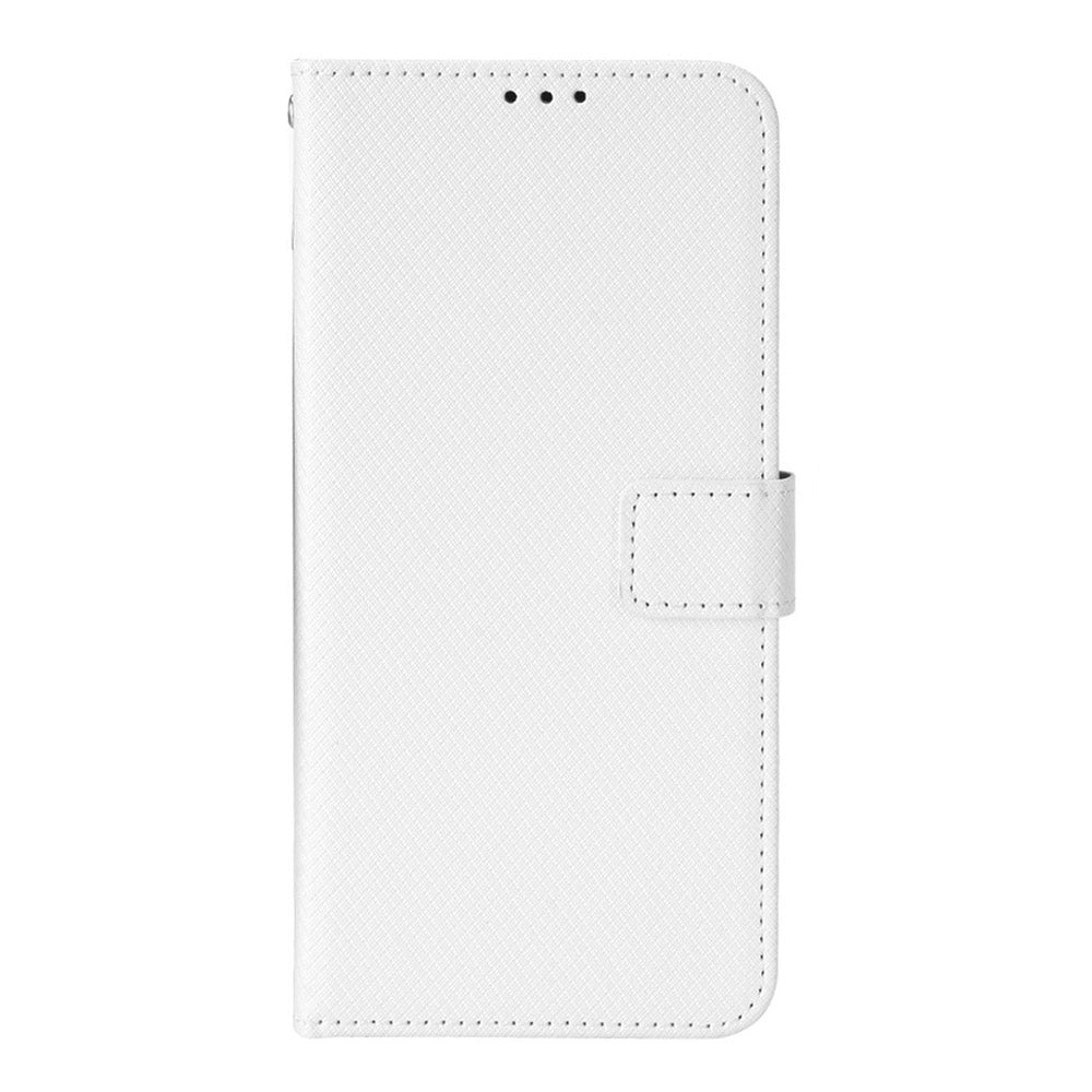For Xiaomi Mix 4 Flip Wallet Case Horizontal Viewing Stand Diamond Texture PU Leather Protective Cover with Strap