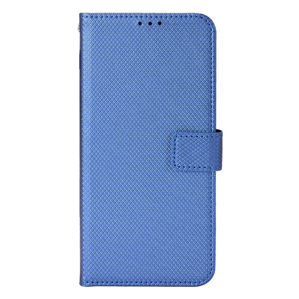 For Xiaomi Mix 4 Flip Wallet Case Horizontal Viewing Stand Diamond Texture PU Leather Protective Cover with Strap