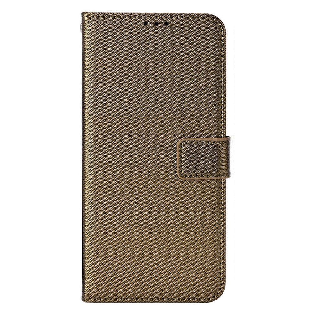 For Xiaomi Mix 4 Flip Wallet Case Horizontal Viewing Stand Diamond Texture PU Leather Protective Cover with Strap