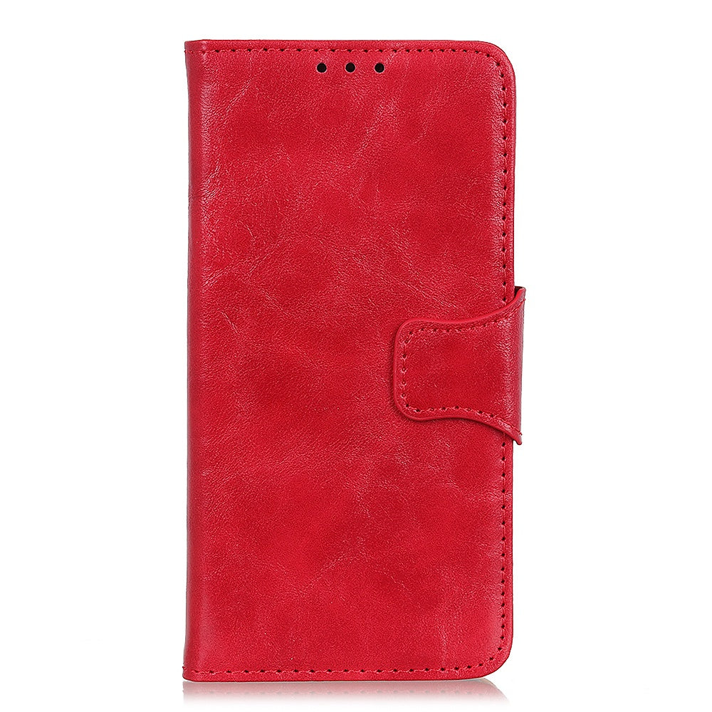 For Xiaomi Redmi 10A Crazy Horse Texture Anti-drop Split Leather Shell Wallet Stand Function Cell Phone Case