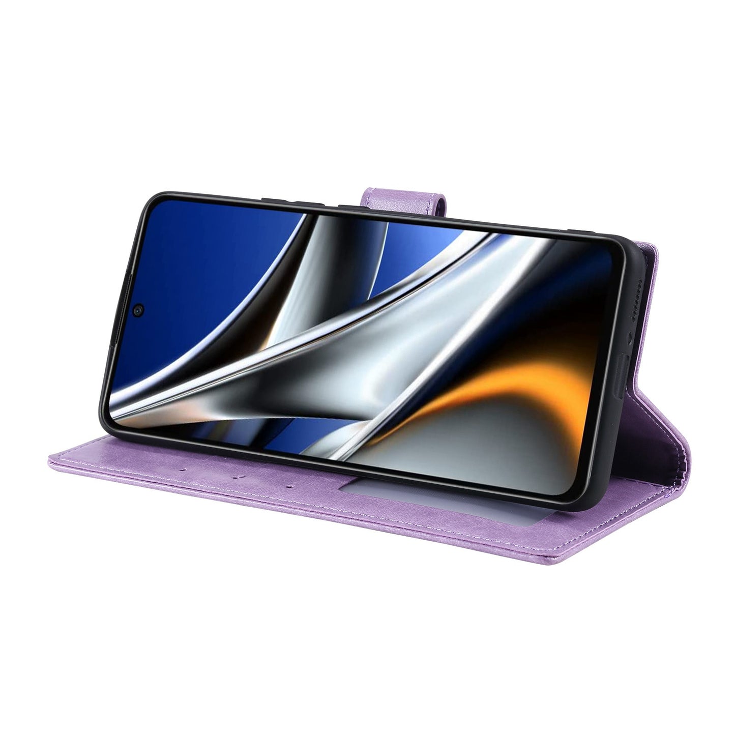 Imprinted Mandala Flower Wallet Design Leather Case with Strap for Xiaomi Poco M4 Pro 4G, Anti-Drop Full Protection Phone Stand Case