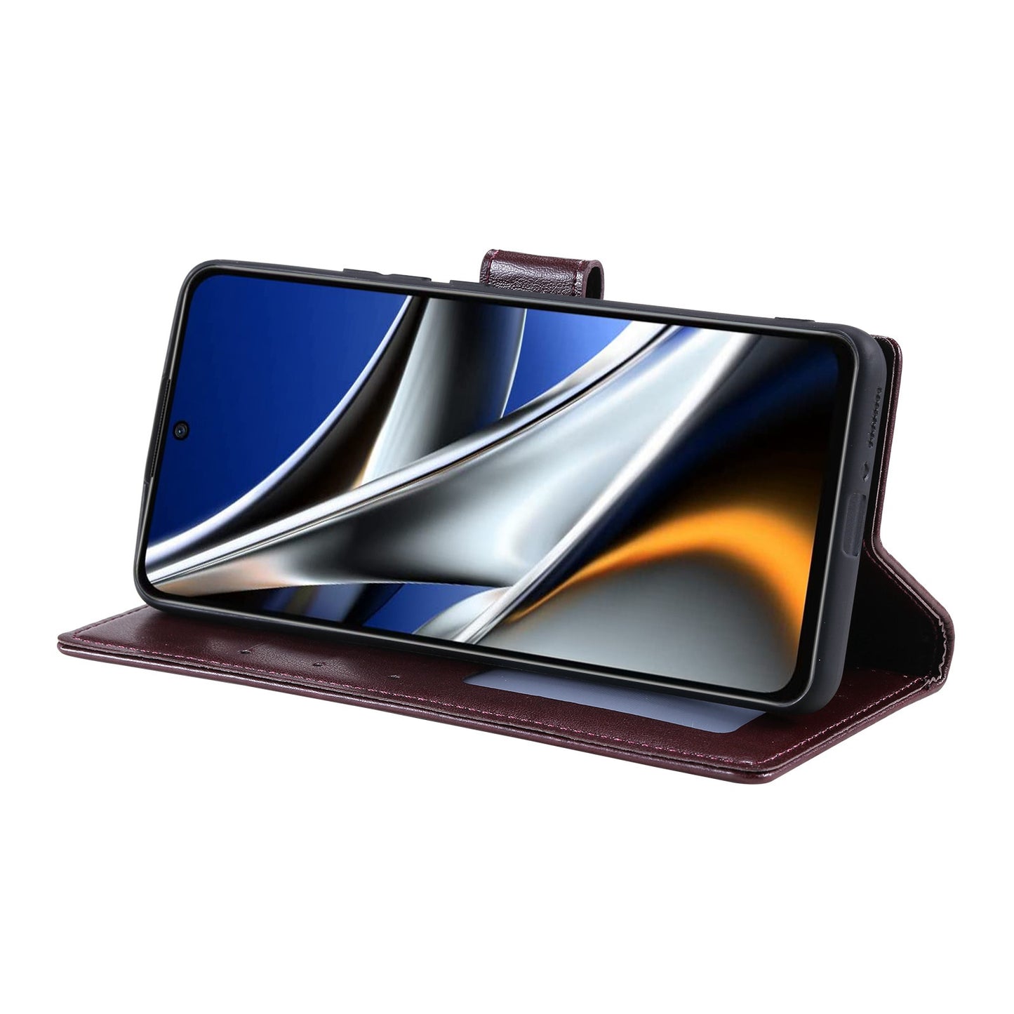 Imprinted Mandala Flower Wallet Design Leather Case with Strap for Xiaomi Poco M4 Pro 4G, Anti-Drop Full Protection Phone Stand Case