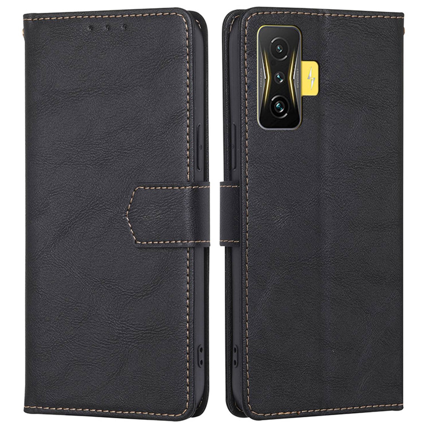 For Xiaomi Redmi K50 Gaming/Xiaomi Poco F4 GT Anti-scratch TPU+PU Leather Phone Cover with Strong Magnetic Buckle Waterproof RFID Blocking Full Protection Phone Case Wallet Stand