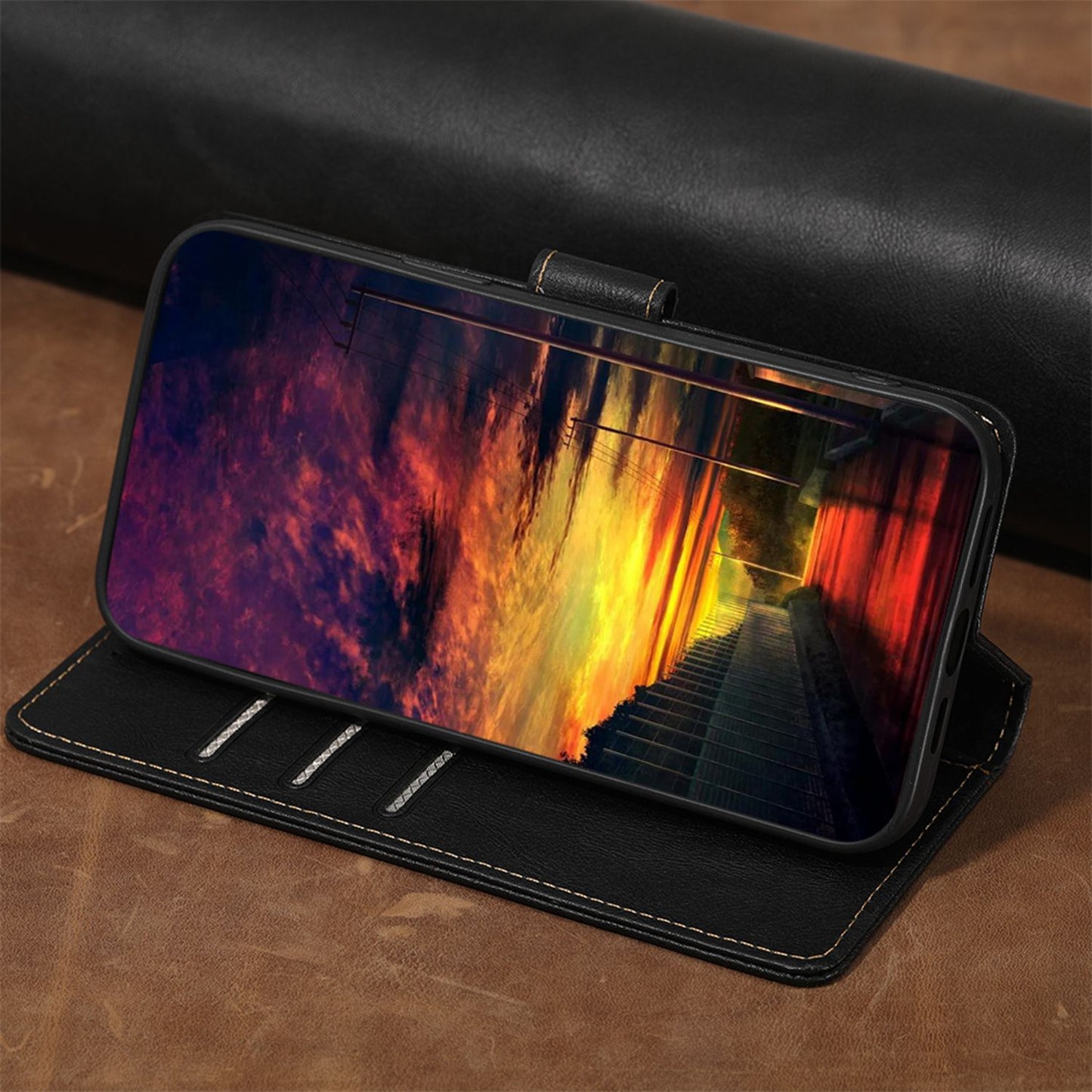 For Xiaomi Redmi K50 Gaming/Xiaomi Poco F4 GT Anti-scratch TPU+PU Leather Phone Cover with Strong Magnetic Buckle Waterproof RFID Blocking Full Protection Phone Case Wallet Stand
