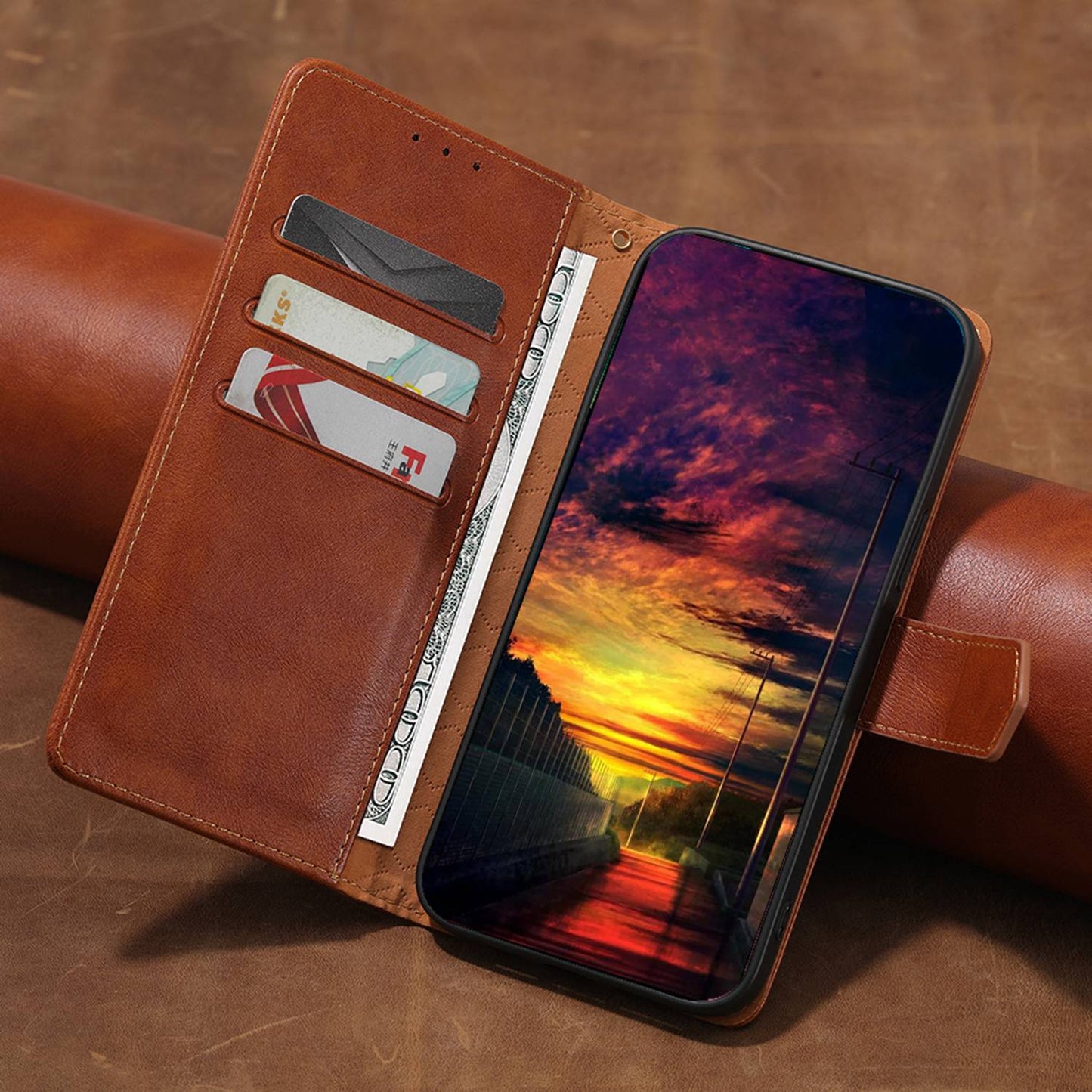 For Xiaomi Redmi K50 Gaming/Xiaomi Poco F4 GT Anti-scratch TPU+PU Leather Phone Cover with Strong Magnetic Buckle Waterproof RFID Blocking Full Protection Phone Case Wallet Stand