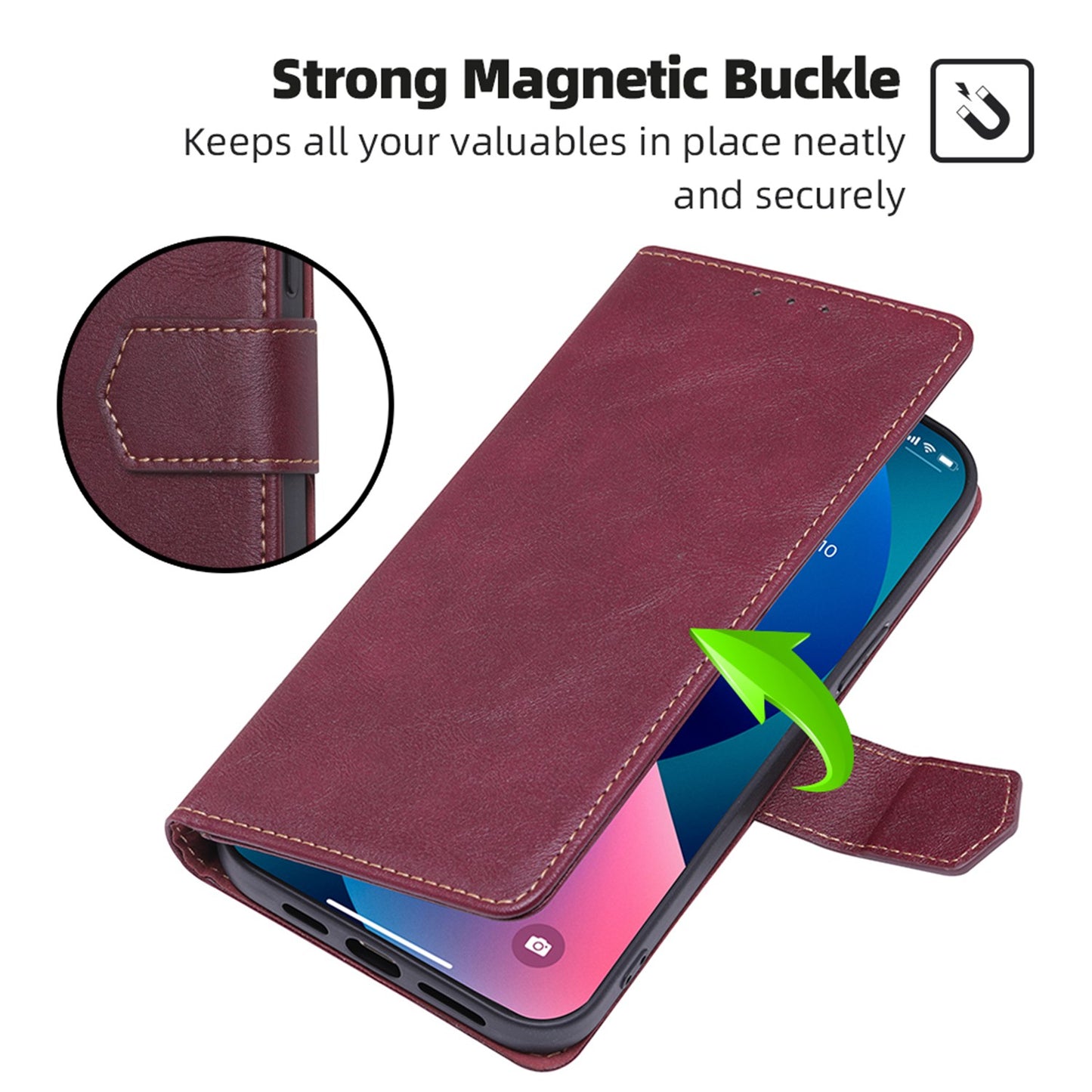 For Xiaomi Redmi K50 Gaming/Xiaomi Poco F4 GT Anti-scratch TPU+PU Leather Phone Cover with Strong Magnetic Buckle Waterproof RFID Blocking Full Protection Phone Case Wallet Stand
