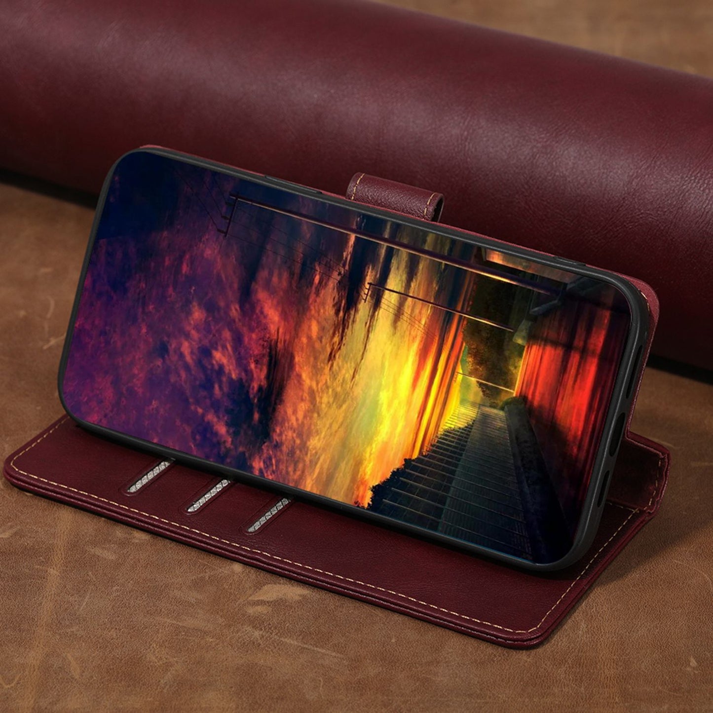 For Xiaomi Redmi K50 Gaming/Xiaomi Poco F4 GT Anti-scratch TPU+PU Leather Phone Cover with Strong Magnetic Buckle Waterproof RFID Blocking Full Protection Phone Case Wallet Stand