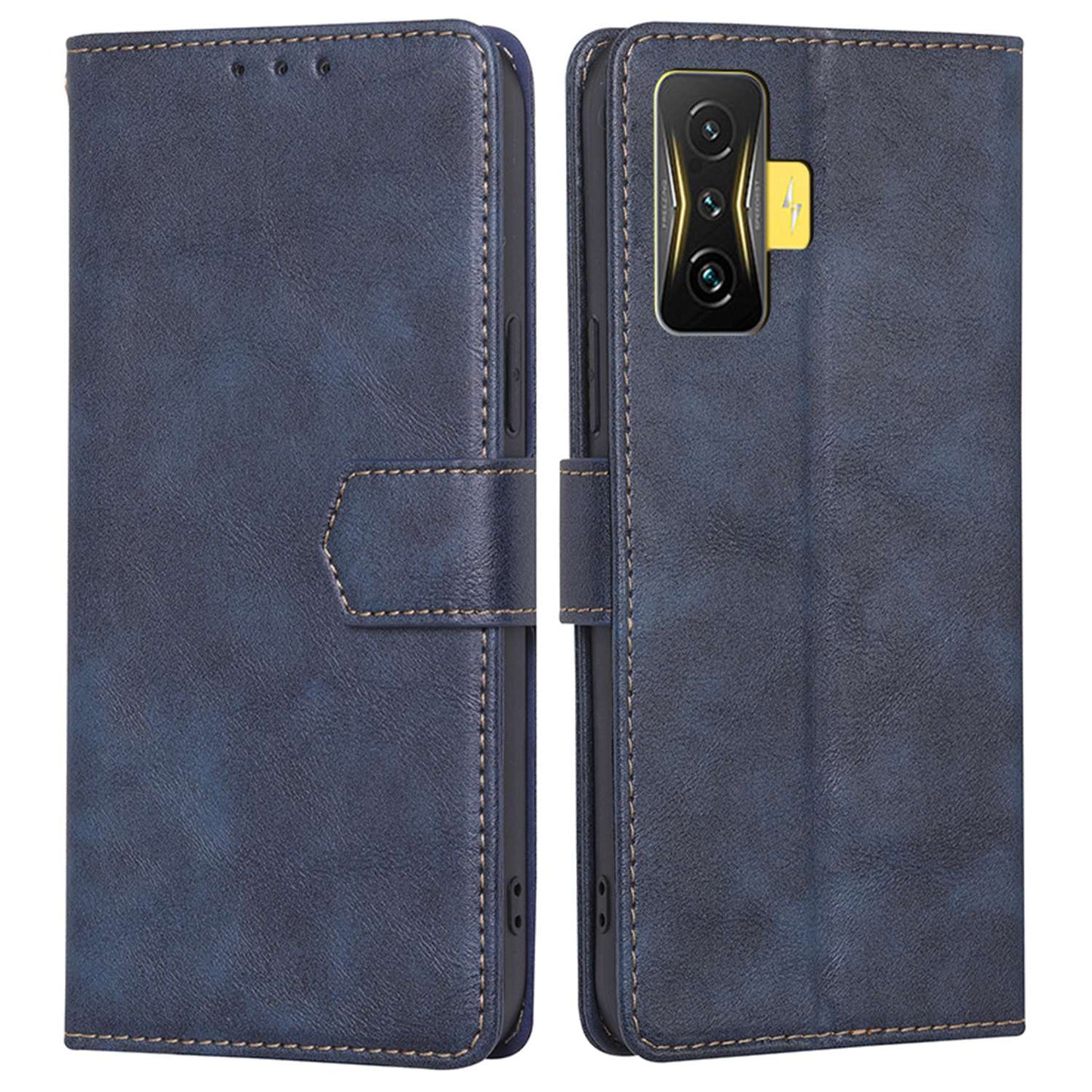 For Xiaomi Redmi K50 Gaming/Xiaomi Poco F4 GT Anti-scratch TPU+PU Leather Phone Cover with Strong Magnetic Buckle Waterproof RFID Blocking Full Protection Phone Case Wallet Stand